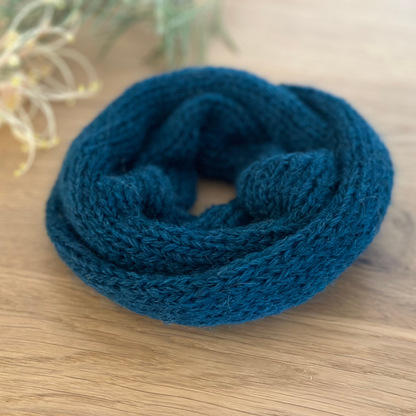 Chouchou oversized knit scrunchie - alpaca and merino wool